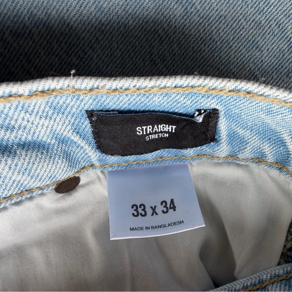 Men’s Express Light Wash Straight Carpenter Jeans 
33x34 - Picture 3 of 3